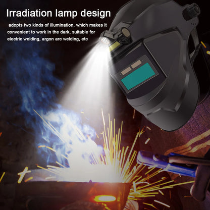 PC Welding Masks Automatic Variable Light Adjustment Large View Auto Darkening Welding Facemask for Arc Welding Grinding Cutting Leedoar