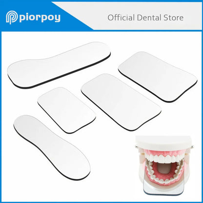 PIORPOY 5Pcs Intraoral Photo Reflector Dental Orthodontic Mirror Photography Double-Sided Mirrors Glass Material Dentistry Tools Leedoar