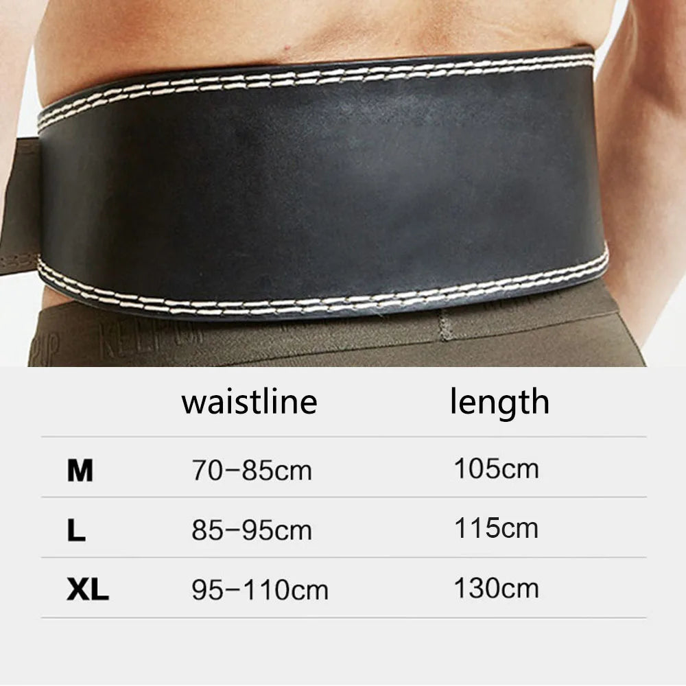 PU Waist Protector Lumbar Protection Belt Weightlifting Belt Gym Waist Belt Powerlifting Training Barbell Fitness Gym Belt