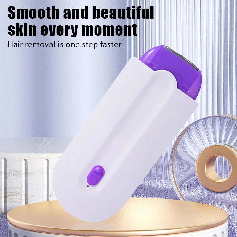 Painless Hair Removal Kit Epilator USB Rechargeable Women Body Face Leg Bikini Hand Shaver Hair Remover Leedoar