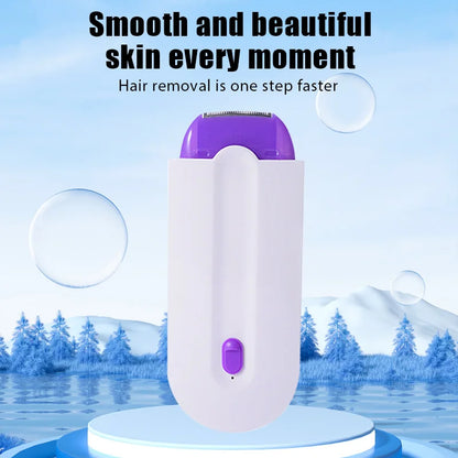 Painless Hair Removal Kit Epilator USB Rechargeable Women Body Face Leg Bikini Hand Shaver Hair Remover Leedoar