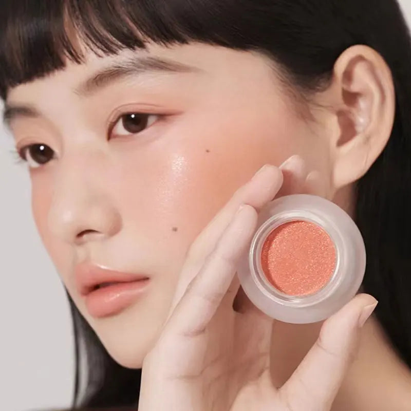 Peach Blush Paste Clay Nude Natural Matte Mousse Rouge Woman New Monochrome Expanded Shrink Cheek Purple Eyeshadow Leedoar