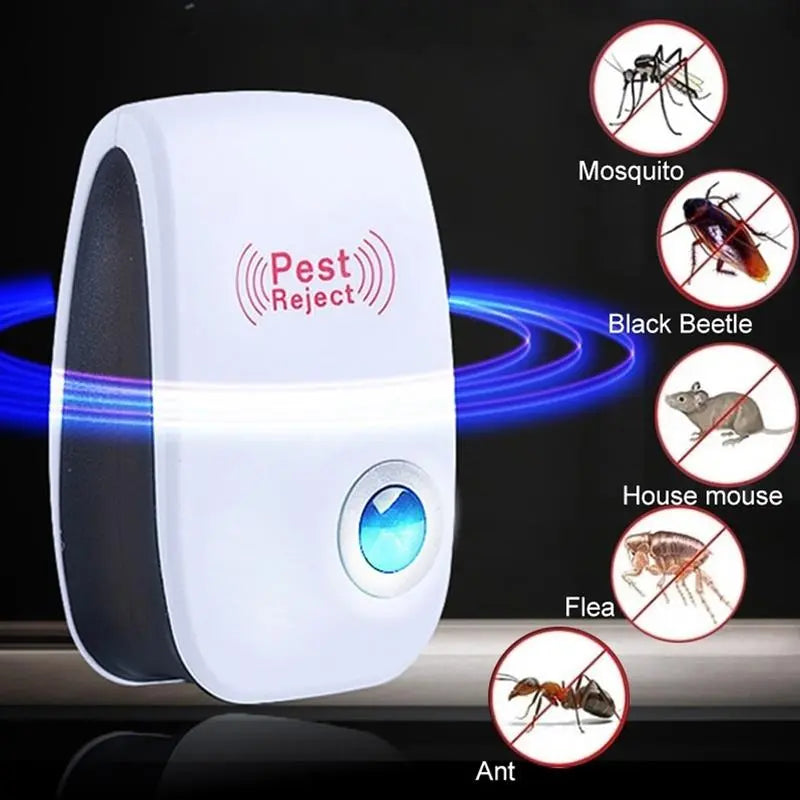 Pest Repeller Electronic Ultrasonic Pest Reject Mouse Rat Cockroach Pest Control Device Household Mosquito Killer EU US Plug Leedoar