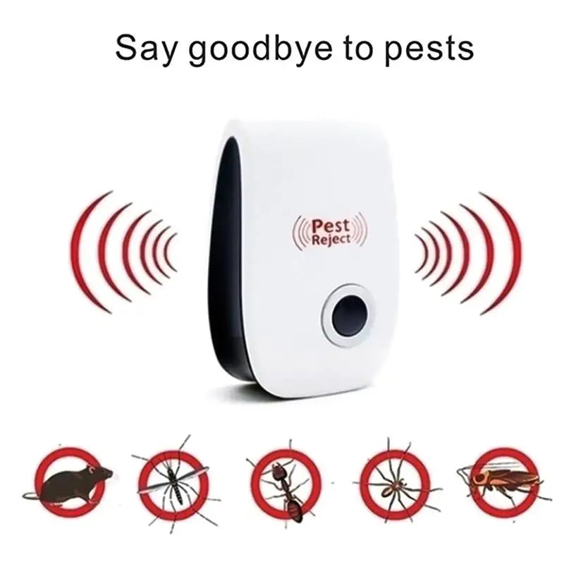 Pest Repeller Electronic Ultrasonic Pest Reject Mouse Rat Cockroach Pest Control Device Household Mosquito Killer EU US Plug Leedoar