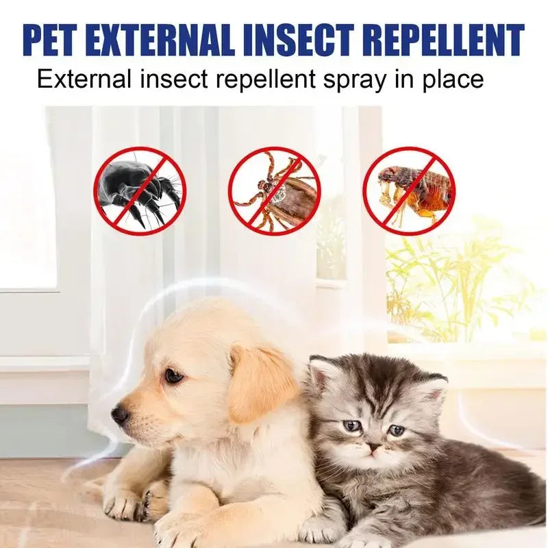 Pet Dog Cat Anti Flea Drops 100ml Insectcide Flea Lice Insect Remover Spray Flea And Tick Concentrate Formula Pet Flea Remover Leedoar