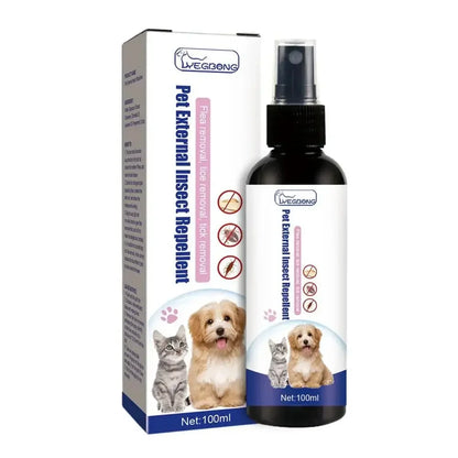 Pet Dog Cat Anti Flea Drops 100ml Insectcide Flea Lice Insect Remover Spray Flea And Tick Concentrate Formula Pet Flea Remover Leedoar