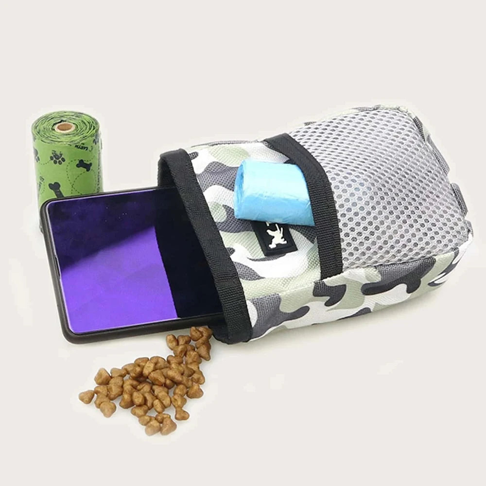 Pet Dog Puppy Training Treat Snack Bait Pet Feed Pocket Pouch Obedience Agility Pouch Food Bag Pocket Snack Reward Waist Bag Leedoar