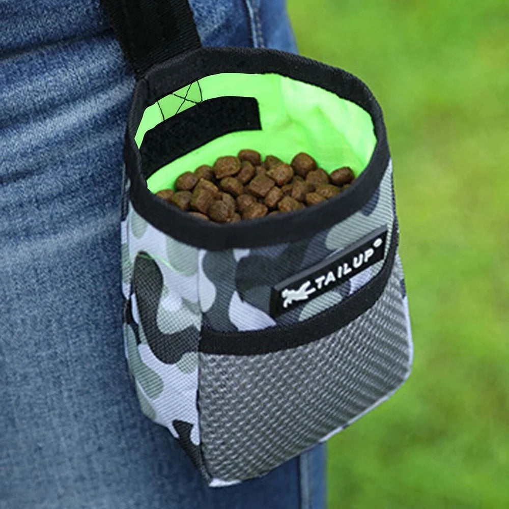 Pet Dog Puppy Training Treat Snack Bait Pet Feed Pocket Pouch Obedience Agility Pouch Food Bag Pocket Snack Reward Waist Bag Leedoar