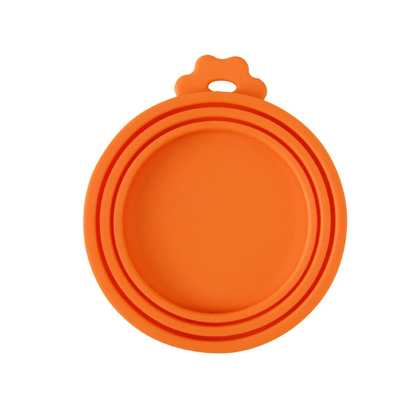 Pet Food Can Cover Portable Silicone Fresh Preservation Canned Lid Seal Cover Health Pet Daily Supplies Pet Food Silicone Cover Leedoar