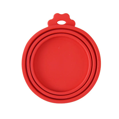 Pet Food Can Cover Portable Silicone Fresh Preservation Canned Lid Seal Cover Health Pet Daily Supplies Pet Food Silicone Cover Leedoar