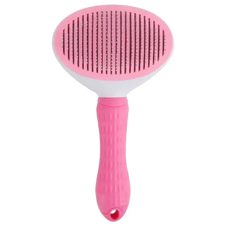 Pet Hair Remover Brush Dog Cat Non-slip Beauty Brush Dog Grooming Equipment Pets Stainless Steel For Dogs Pet Hair Removal Comb Leedoar