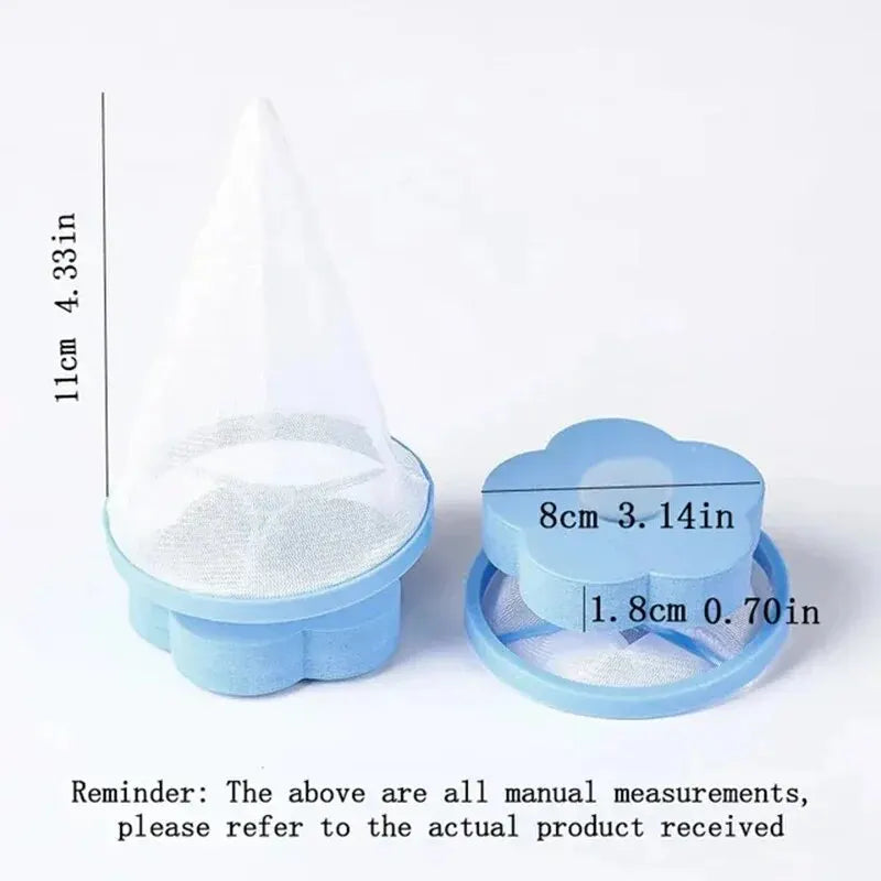 Pet Hair Remover Washing Machine Floating Lint Filter Bag Reusable Laundry Ball Clothes Hair Cleaning Tools Cat Hair Catcher Leedoar