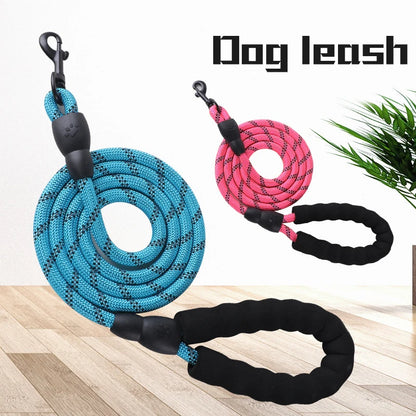 Pet Leash Explosion-proof Charging Dog Leash Reflective Round Leash Dog Chain Dog Leash Handle Leash Leedoar