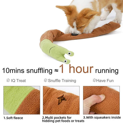 Pet Sniff Toy Squeaky Dog Decryption Interactive Toy For Foraging Instinct Training, Soft Puppy Toy Teething Educational Dog Toy Leedoar