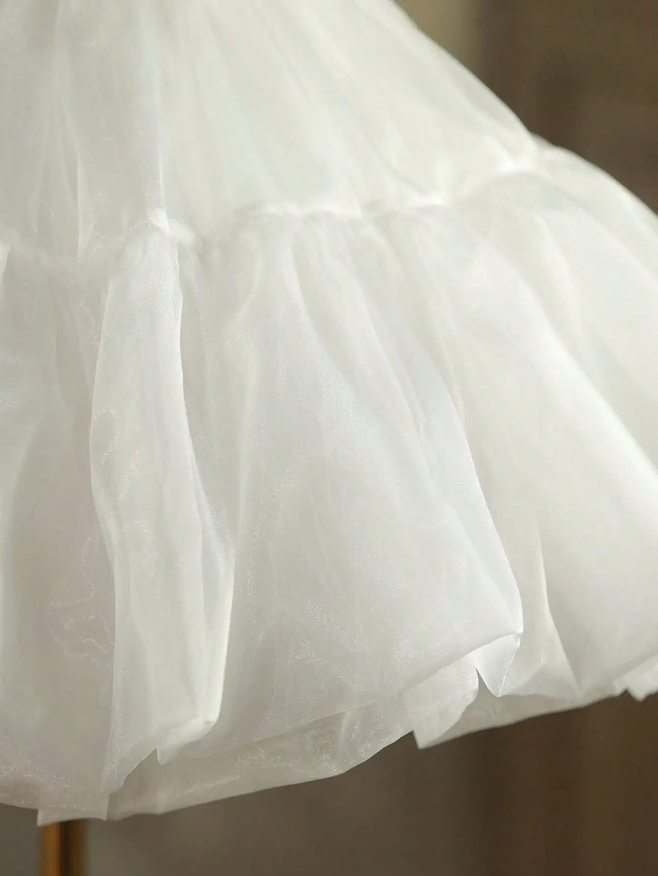 Petticoat Women Lolita Cosplay Petticoat A-Line Puffy Tutu Skirt Layered Ballet Pettiskirts Big Bowknot Underskirt