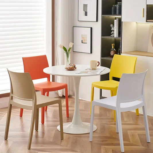 Plastic Accent Dining Chair Living Room Kitchen Outdoor Modern Dining Chair Nordic Home Bar Cheap Sedie Da Cucina Home Furniture