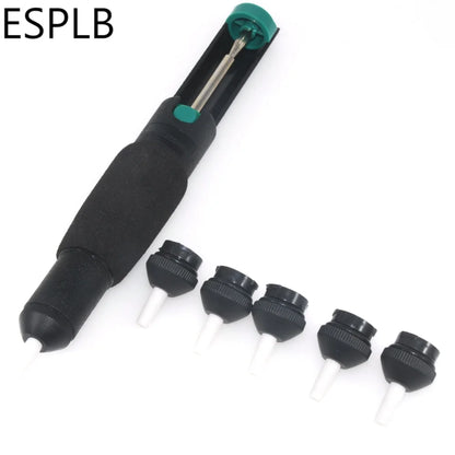 Plastic Powerful Desoldering Pump Suction Tin Vacuum Soldering Iron Desolder Gun Soldering Sucker Pen Removal Hand Welding Tools Leedoar