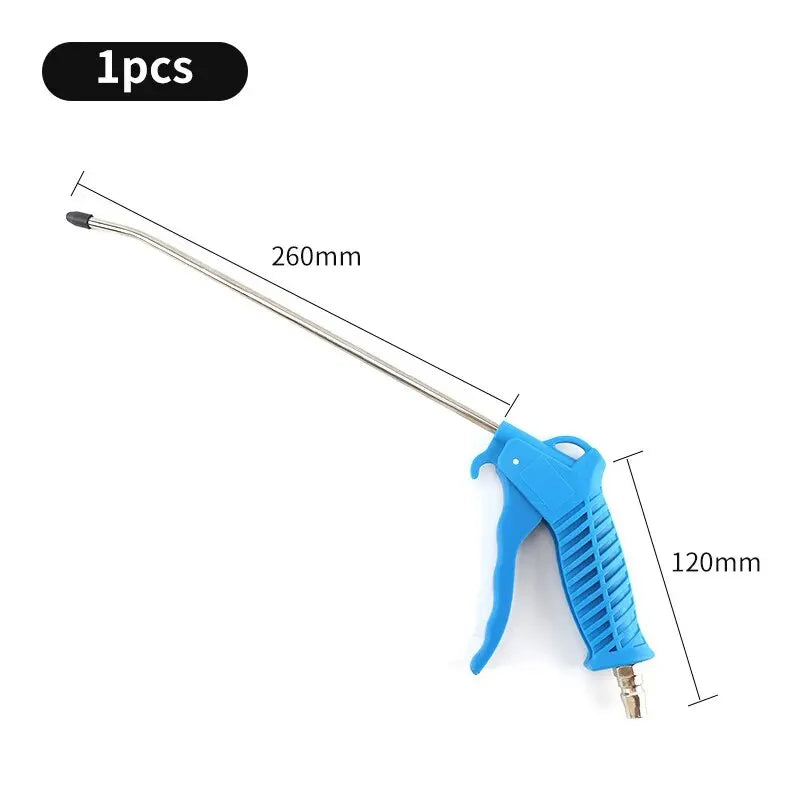 Pneumatic Hardware Tool Dust Removal Gun Blowing Air Soot Blowing Gun Air Pump Extended Nozzles High Pressure Dust Blowing Gun Leedoar