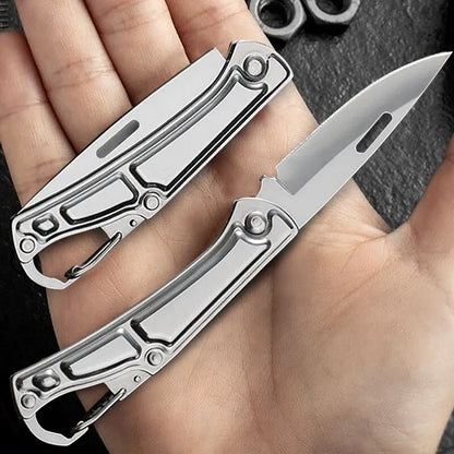 Pocket Folding Fruit Knife, Stainless Steel Outdoor Knife with Non-slip Handle for Kitchen Accessories Leedoar