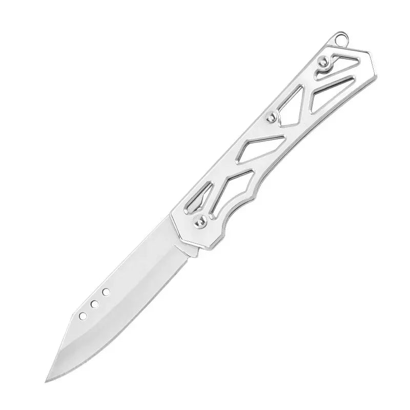 Pocket Folding Fruit Knife, Stainless Steel Outdoor Knife with Non-slip Handle for Kitchen Accessories Leedoar