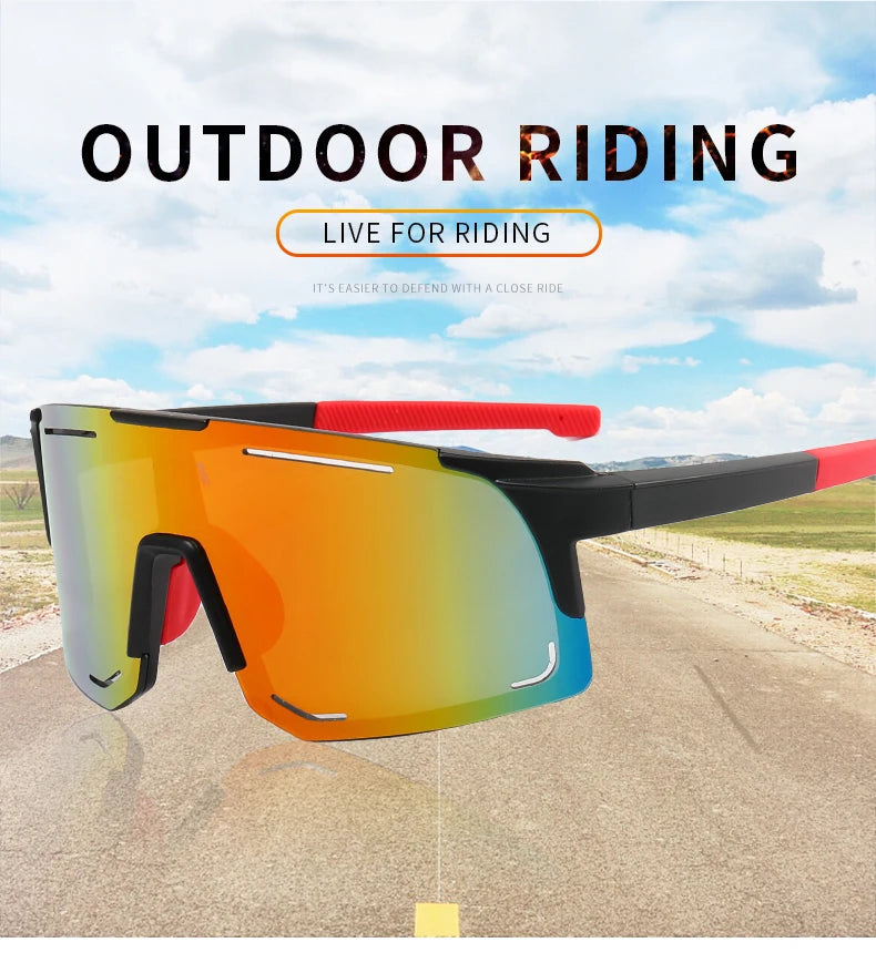 Polarized Cycling Sunglasses UV Protection Windproof Glasses For Men Women Polarized Lens Road Riding Bike Sport Glasses Eyewear Leedoar