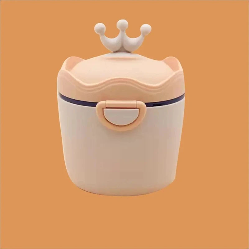 Portable Baby Food Storage Box BPA Free Formula Dispenser Cartoon Infant Milk Powder Box Toddler Snacks Cup Container Leedoar