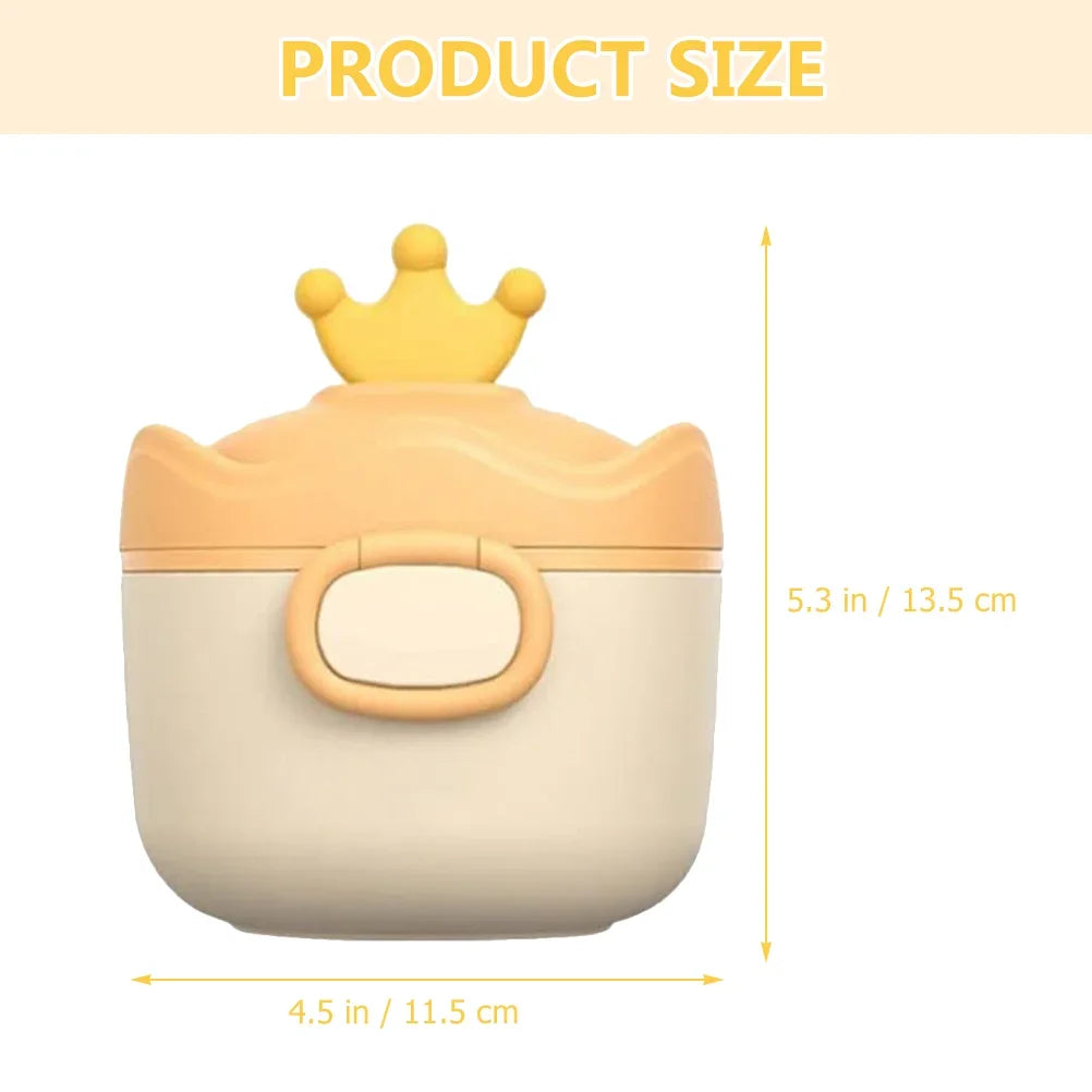 Portable Baby Food Storage Box BPA Free Formula Dispenser Cartoon Infant Milk Powder Box Toddler Snacks Cup Container Leedoar