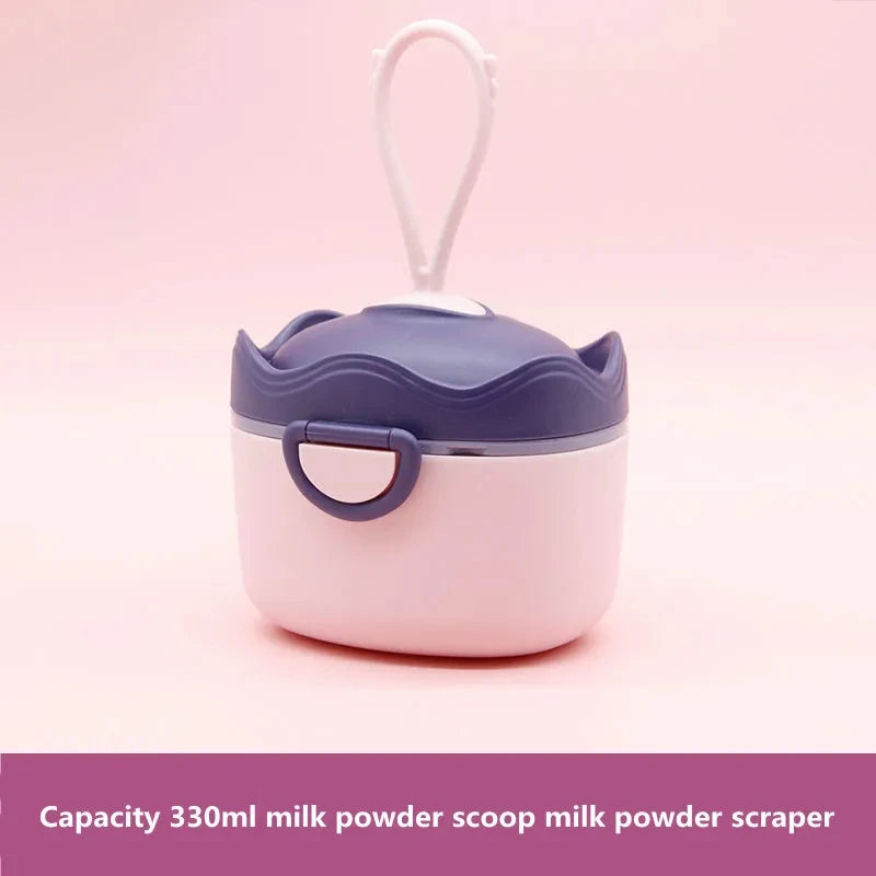 Portable Baby Food Storage Box BPA Free Formula Dispenser Cartoon Infant Milk Powder Box Toddler Snacks Cup Container Leedoar