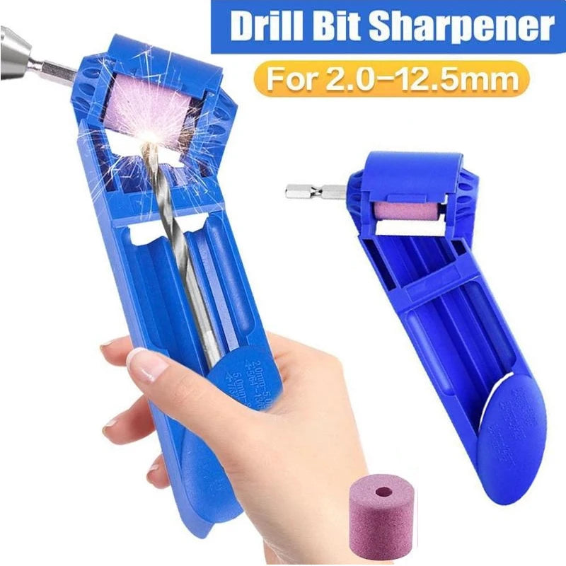 Portable Drill Bit Sharpener Sharpening Grinding Wheel Hand Tools Nail Drill Bits