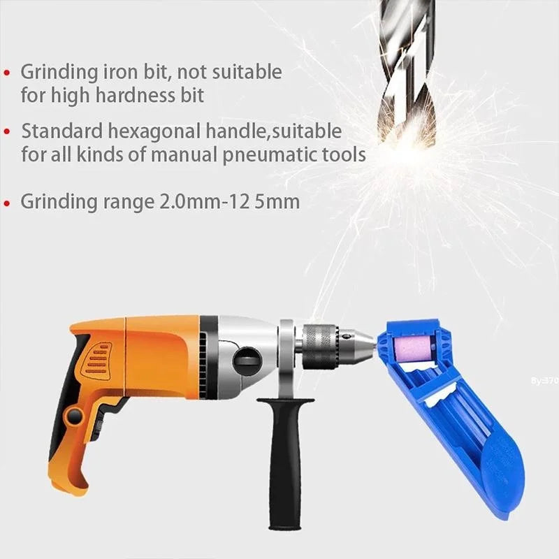 Portable Drill Bit Sharpener Sharpening Grinding Wheel Hand Tools Nail Drill Bits