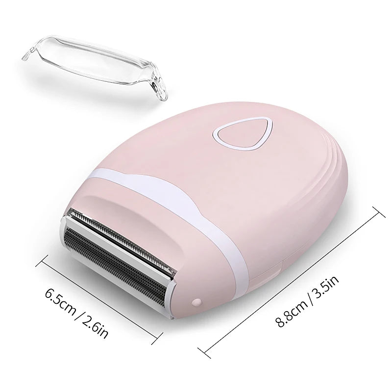 Portable Electric Shaver For Women, Cordless Razor For Bikini, Legs, Underarm, Hair Trimmer For Wet/Dry Use, Hair Removal,Easy O