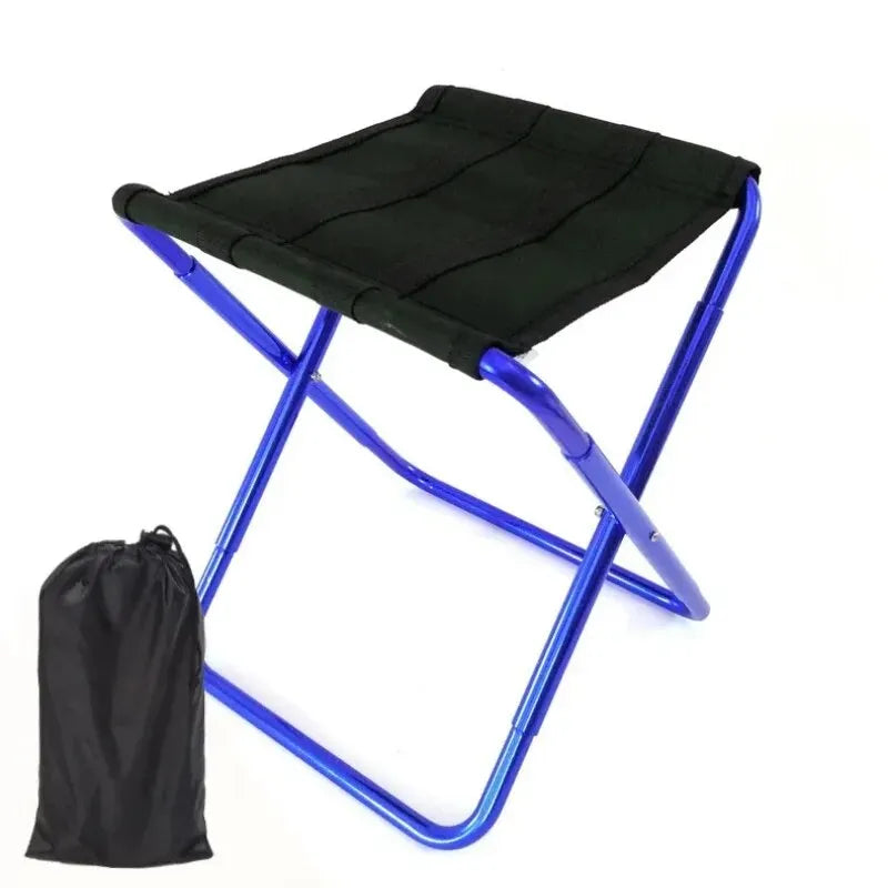 Portable Folding Fishing Chair Picnic Camping Stool Folding Small Stool Outdoor Aluminiun Alloy Fishing Chair Leedoar