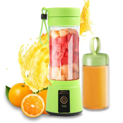 Liquidificadores de suco de frutas portáteis verão pessoal elétrico mini garrafa casa usb 6 lâminas espremedor copo máquina para cozinha 