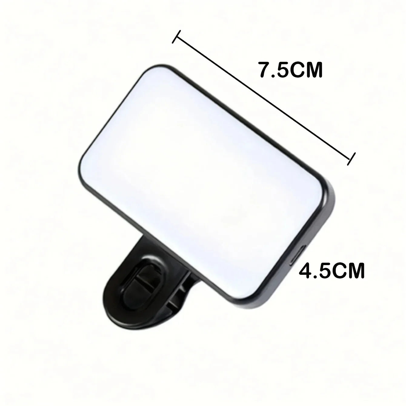 Portable Mini Selfie Fill Light Rechargeable 3 Modes Adjustable Brightness Clip On For Mobile Phone Computer Fill Light Leedoar