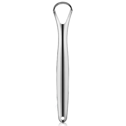 Limpiador raspador de lengua de metal premium de 1 pieza/3 piezas para adultos y niños, cepillos raspadores de lengua portátiles de acero inoxidable para eliminar