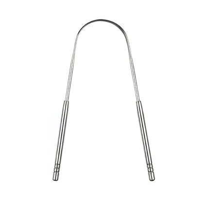 Limpiador raspador de lengua de metal premium de 1 pieza/3 piezas para adultos y niños, cepillos raspadores de lengua portátiles de acero inoxidable para eliminar