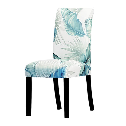 Printed Stretch Chair Cover Big Elastic Seat Chair Covers Office Chair Slipcovers Restaurant Banquet Hotel Home Decoration Leedoar