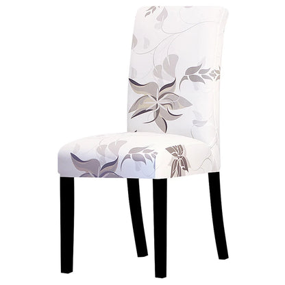 Printed Stretch Chair Cover Big Elastic Seat Chair Covers Office Chair Slipcovers Restaurant Banquet Hotel Home Decoration Leedoar