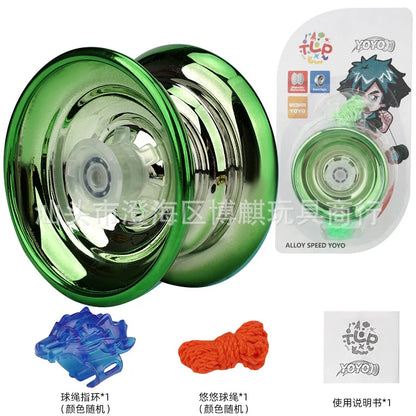 Professional Aluminum Metal Yoyo for Kids and Beginners. Metal Yo YOS for Kids and Adults with Yo Yo Accessories Leedoar