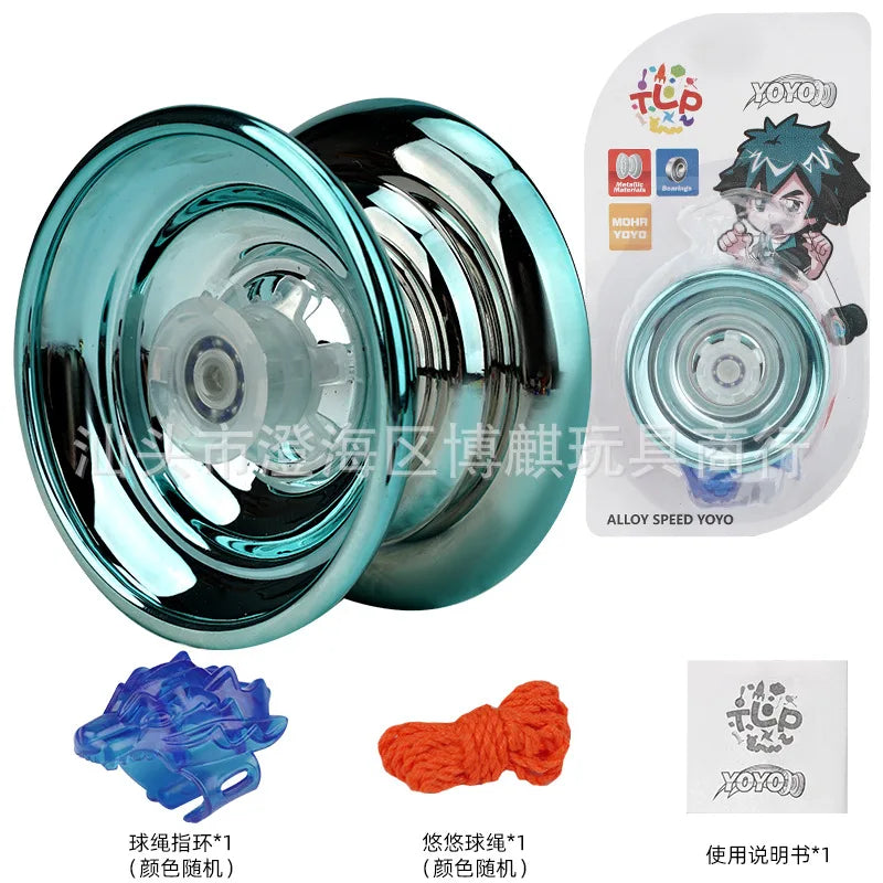 Professional Aluminum Metal Yoyo for Kids and Beginners. Metal Yo YOS for Kids and Adults with Yo Yo Accessories Leedoar