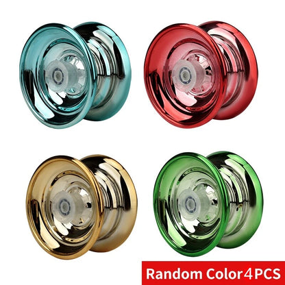 Professional Aluminum Metal Yoyo for Kids and Beginners. Metal Yo YOS for Kids and Adults with Yo Yo Accessories Leedoar