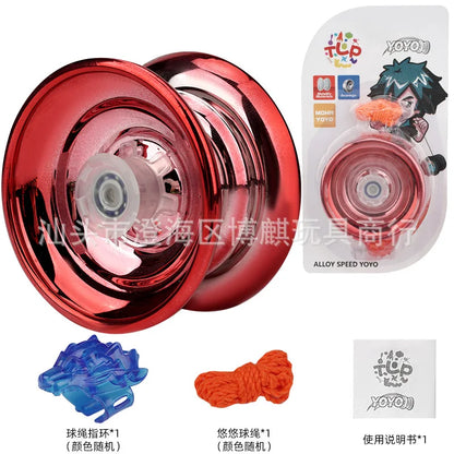 Professional Aluminum Metal Yoyo for Kids and Beginners. Metal Yo YOS for Kids and Adults with Yo Yo Accessories Leedoar