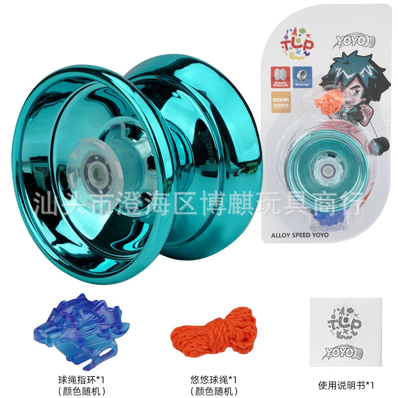 Professional Aluminum Metal Yoyo for Kids and Beginners. Metal Yo YOS for Kids and Adults with Yo Yo Accessories Leedoar