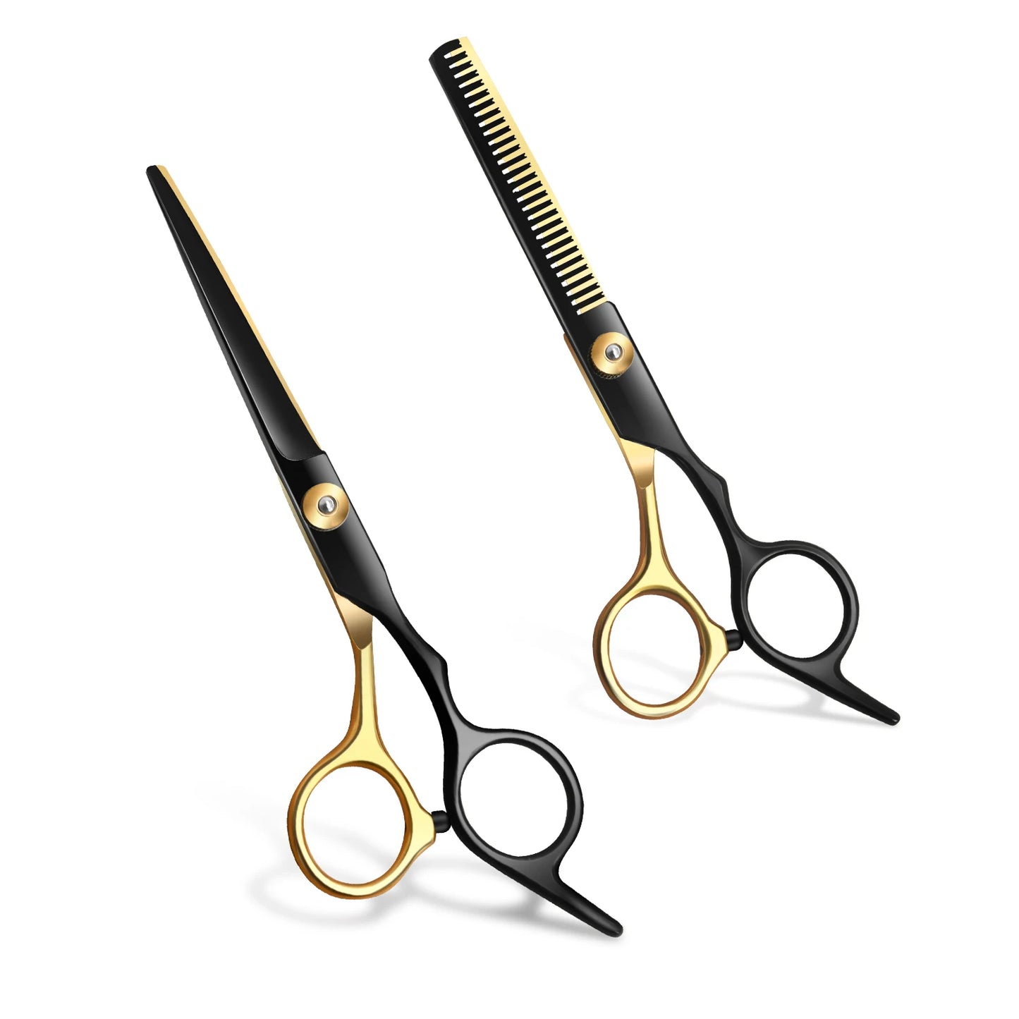 Professional Barber Razor Shear 6 Inch Stainless Steel Hairdressing Scissors Cutting for Men Women Kids Salon Pet Leedoar