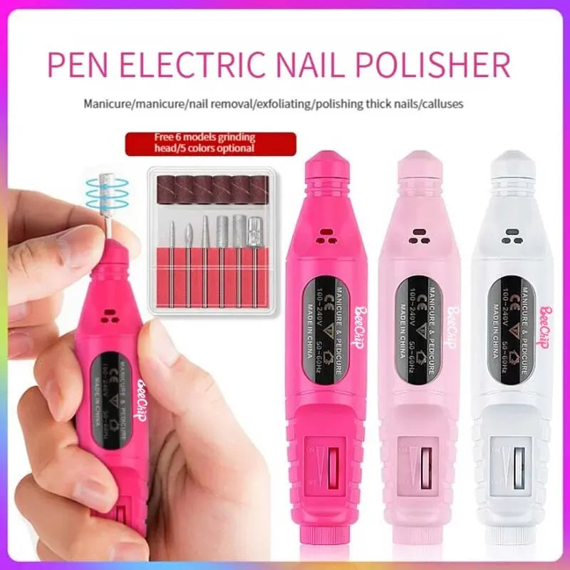 Professional Electric Nail Drill Fast Charging Highly Efficient Heat Dissipation Multi-Functional Nail Drill Tool Home Use Leedoar