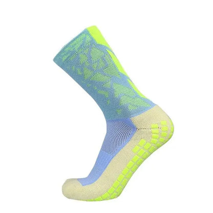 Professional Men Women Camouflage Arrow Soccer Socks Breathable Sports Silicone Anti Slip Grip Football Socks Leedoar