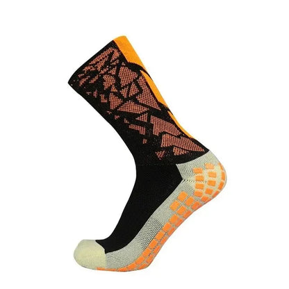 Professional Men Women Camouflage Arrow Soccer Socks Breathable Sports Silicone Anti Slip Grip Football Socks Leedoar