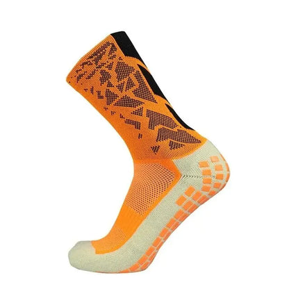 Professional Men Women Camouflage Arrow Soccer Socks Breathable Sports Silicone Anti Slip Grip Football Socks Leedoar