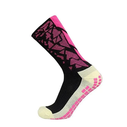 Professional Men Women Camouflage Arrow Soccer Socks Breathable Sports Silicone Anti Slip Grip Football Socks Leedoar