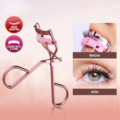 Professional Rose Gold Eyelash Curler Eyelash Makeup Tools Women's Cosmetics Accessories Quick Styling Compact And Portable Leedoar